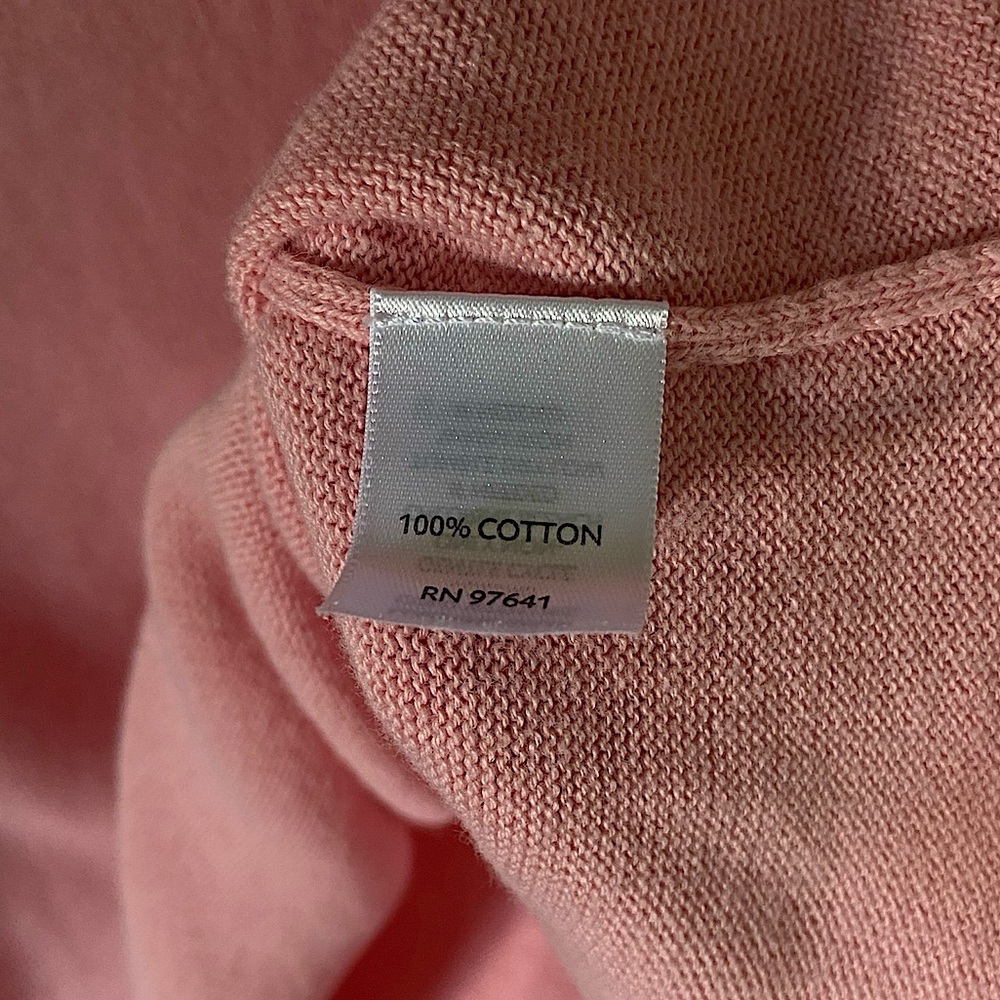 J. Jill women’s pink scoop neck long sleeve size M button details eclectic artsy - Picture 5 of 5